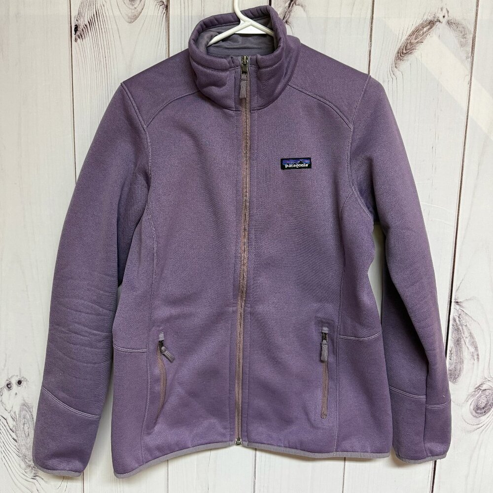 Patagonia Women’s Tech Fleece Jacket Medium‎ Lilac Purple EUC